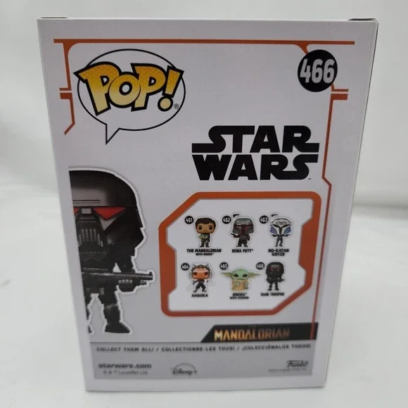 Star Wars Funko Pop Dark Trooper‎ 466 Bobble Head The Mandalorian Collectible - Picture 3 of 6